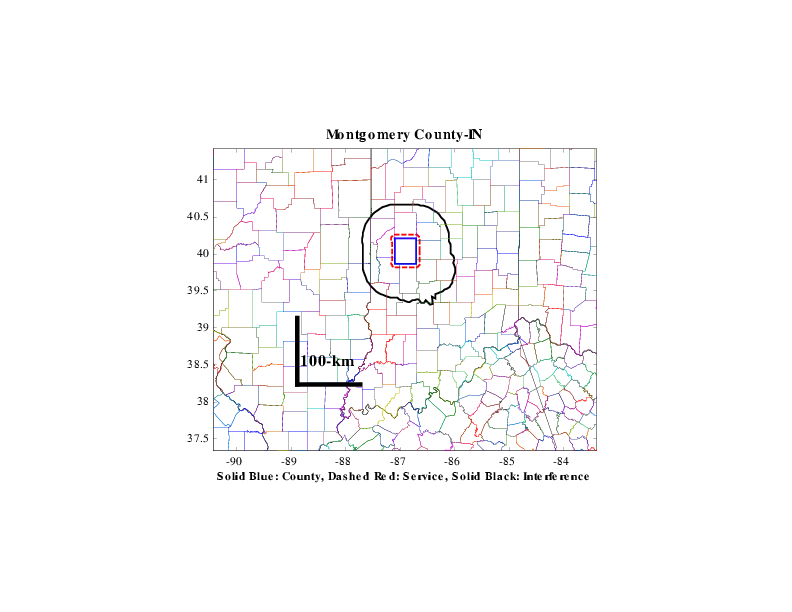 CAPRAD 700 Mhz County Contours